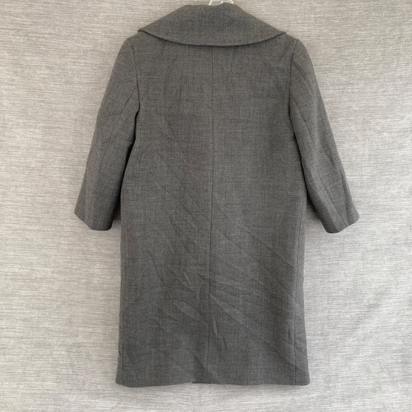 Dice Kayek Wool Coat Grey Women’s 40 Fits Medium - Picture 2 of 6